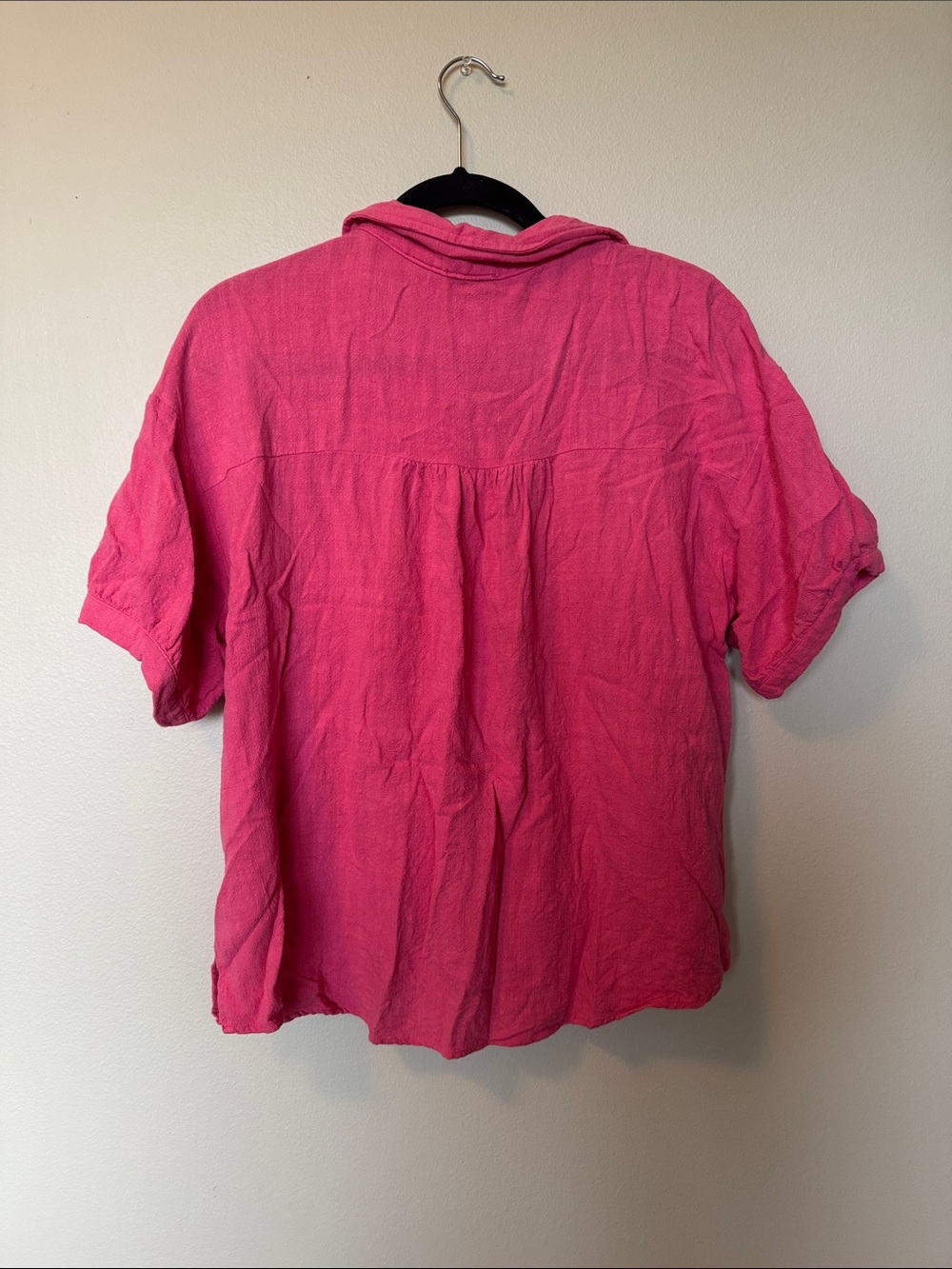 JODIFL Pink Short Sleeve Button-Up Top - Picture 4 of 4
